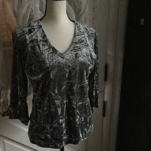 Crushed Velvet lined women top
